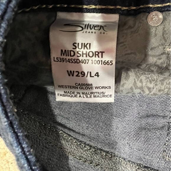 Silver‎ suki mid short jean shorts 29 - Picture 3 of 5